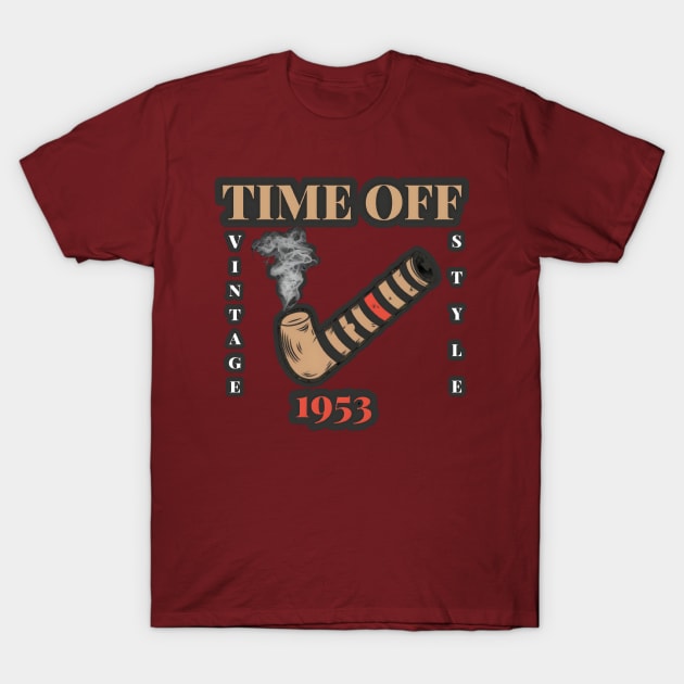 Time off Vintage Style T-Shirt by r.abdulazis